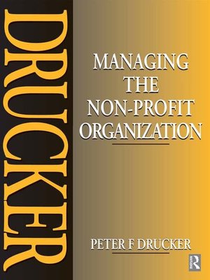 cover image of Managing the Non-Profit Organization